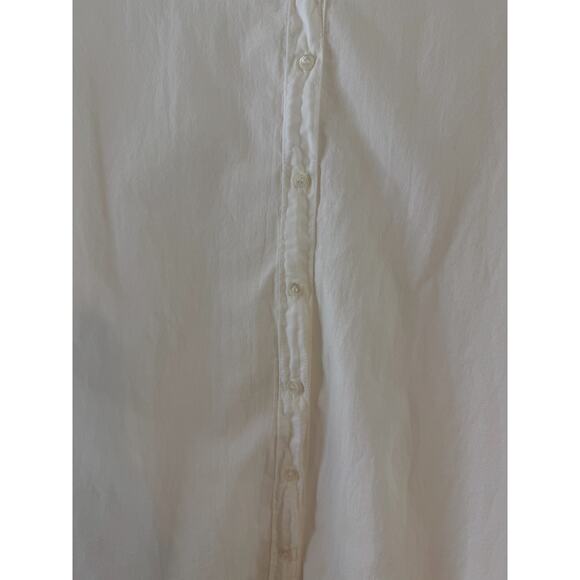 Xirena Womens Beau White Poplin Button Down Quiet Luxury Capsule Minimalist Med - Picture 7 of 13